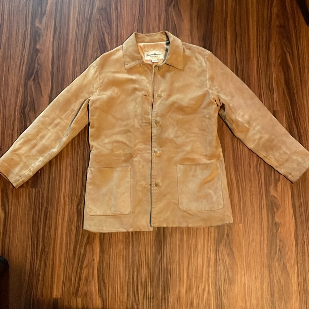 Eddie Bauer Suede 100% Genuine Leather Jacket size M
